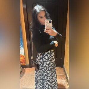 Yves Saint Laurent Black Chevron Leather Wallet/ Clutch